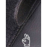 Подушка-косточка SIGER на подголовник автомобиля перфорированная экокожа ромб (черная) pkp002-b